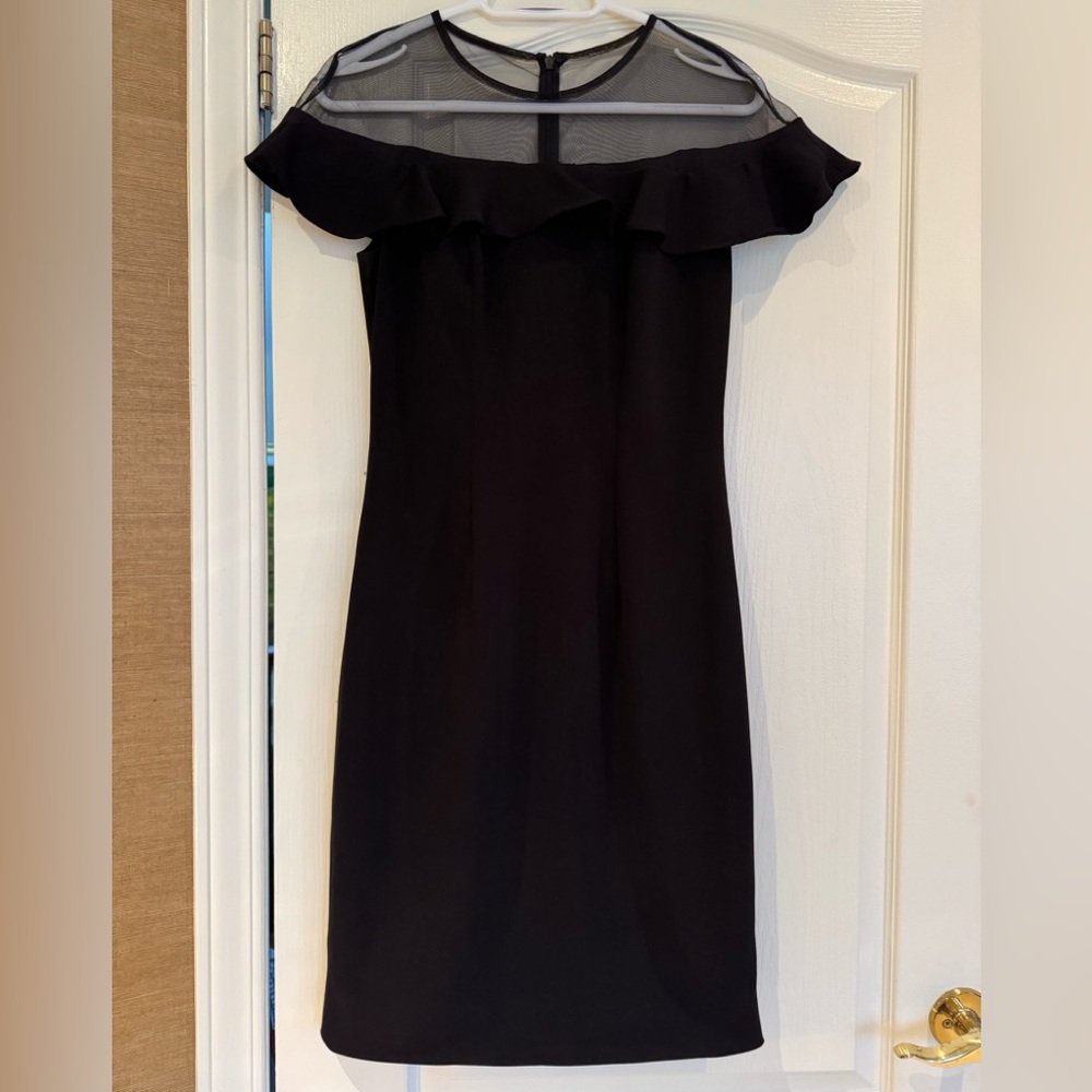 Carmen Marc Valvo Black Strapless Dress